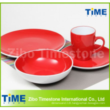 Wholesale Stoneware Two Color Home Goods Dinnerware